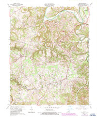 Download a high-resolution, GPS-compatible USGS topo map for Exie, KY (1987 edition)