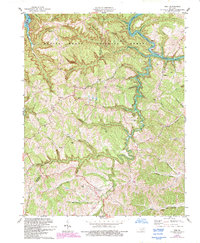 Download a high-resolution, GPS-compatible USGS topo map for Ezel, KY (1993 edition)