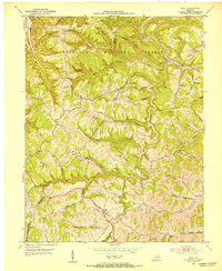 Download a high-resolution, GPS-compatible USGS topo map for Ezel, KY (1953 edition)
