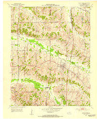 1952 Map of Fancy Farm, KY, 1953 Print