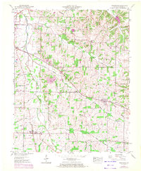 1951 Map of Farmington, KY, 1972 Print