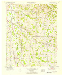1951 Map of Farmington, KY, 1955 Print