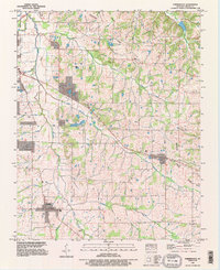 preview thumbnail of historical topo map of Farmington, KY in 1993