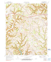 Download a high-resolution, GPS-compatible USGS topo map for Faubush, KY (1976 edition)