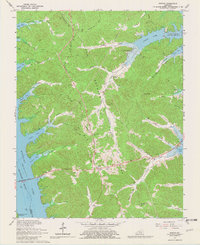preview thumbnail of historical topo map of Trigg County, KY in 1967