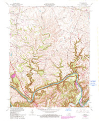 Download a high-resolution, GPS-compatible USGS topo map for Ford, KY (1993 edition)