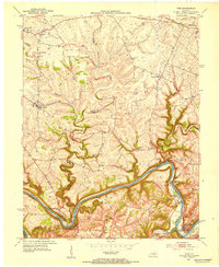 preview thumbnail of historical topo map of Clark County, KY in 1952