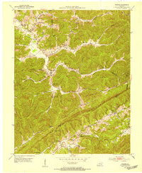 Download a high-resolution, GPS-compatible USGS topo map for Frakes, KY (1954 edition)