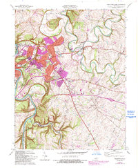 Download a high-resolution, GPS-compatible USGS topo map for Frankfort East, KY (1993 edition)