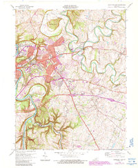 Download a high-resolution, GPS-compatible USGS topo map for Frankfort East, KY (1988 edition)