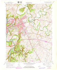Download a high-resolution, GPS-compatible USGS topo map for Frankfort East, KY (1979 edition)