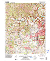 preview thumbnail of historical topo map of Franklin County, KY in 1997