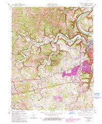 Download a high-resolution, GPS-compatible USGS topo map for Frankfort West, KY (1993 edition)