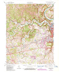 Download a high-resolution, GPS-compatible USGS topo map for Frankfort West, KY (1987 edition)