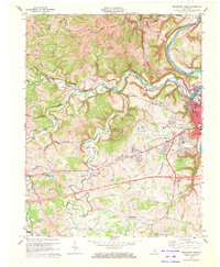 Download a high-resolution, GPS-compatible USGS topo map for Frankfort West, KY (1972 edition)