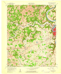 preview thumbnail of historical topo map of Franklin County, KY in 1959