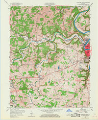 Download a high-resolution, GPS-compatible USGS topo map for Frankfort West, KY (1967 edition)