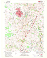 Download a high-resolution, GPS-compatible USGS topo map for Franklin, KY (1969 edition)