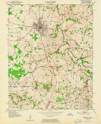 Download a high-resolution, GPS-compatible USGS topo map for Franklin, KY (1964 edition)