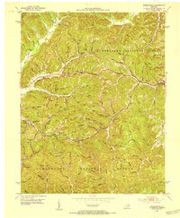 Download a high-resolution, GPS-compatible USGS topo map for Frenchburg, KY (1953 edition)