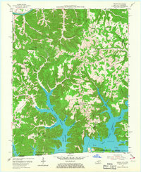 preview thumbnail of historical topo map of Cumberland County, KY in 1954