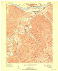 1951 Map of Garrison, KY