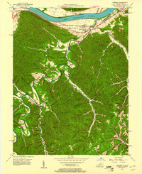1949 Map of Garrison, 1961 Print