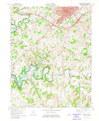 Download a high-resolution, GPS-compatible USGS topo map for Glasgow South, KY (1975 edition)