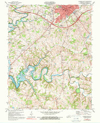 Download a high-resolution, GPS-compatible USGS topo map for Glasgow South, KY (1979 edition)