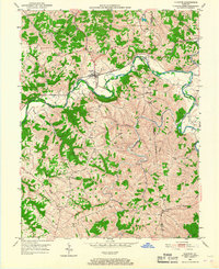 1950 Map of Grant County, KY, 1967 Print