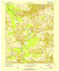 preview thumbnail of historical topo map of Muhlenberg County, KY in 1953