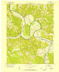 Download a high-resolution, GPS-compatible USGS topo map for Gratz, KY (1954 edition)
