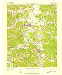 Download a high-resolution, GPS-compatible USGS topo map for Grayson, KY (1954 edition)