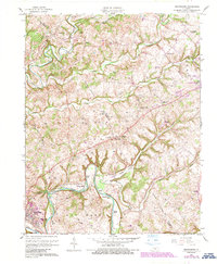 1961 Map of Greensburg, 1987 Print