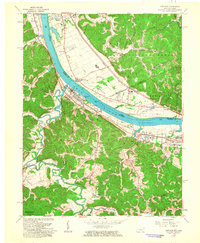 Download a high-resolution, GPS-compatible USGS topo map for Greenup, KY (1963 edition)