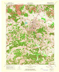 Download a high-resolution, GPS-compatible USGS topo map for Greenville, KY (1964 edition)