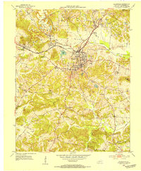 Download a high-resolution, GPS-compatible USGS topo map for Greenville, KY (1954 edition)