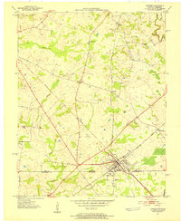 1950 Map of Guthrie, 1952 Print