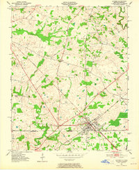 1950 Map of Guthrie, 1964 Print