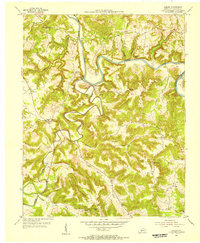 preview thumbnail of historical topo map of Warren County, KY in 1954