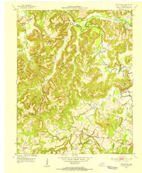 preview thumbnail of historical topo map of Christian County, KY in 1953