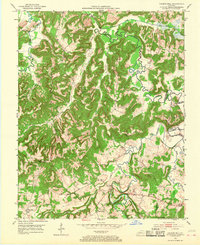 preview thumbnail of historical topo map of Christian County, KY in 1953