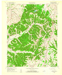 Download a high-resolution, GPS-compatible USGS topo map for Halls Gap, KY (1961 edition)