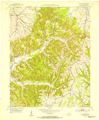 Download a high-resolution, GPS-compatible USGS topo map for Halls Gap, KY (1953 edition)