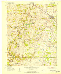 1951 Map of Hammacksville, 1953 Print