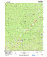 preview thumbnail of historical topo map of Knott County, KY in 1992