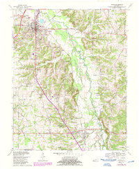 preview thumbnail of historical topo map of Hardin, KY in 1969