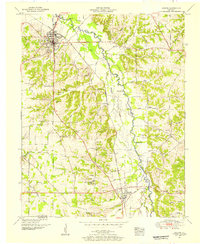 1951 Map of Benton, KY, 1955 Print