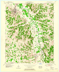 1951 Map of Benton, KY, 1965 Print