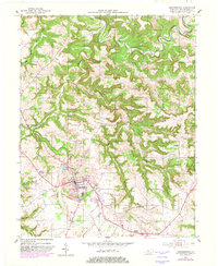 1953 Map of Hardinsburg, 1982 Print